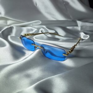 gafas en Azul con diseño del jaguar